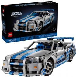 LEGO TECHNIC - NISSAN SKILINE GT-R (R34) RAPIDE ET DANGEUREUX 2 #42210 (0825)